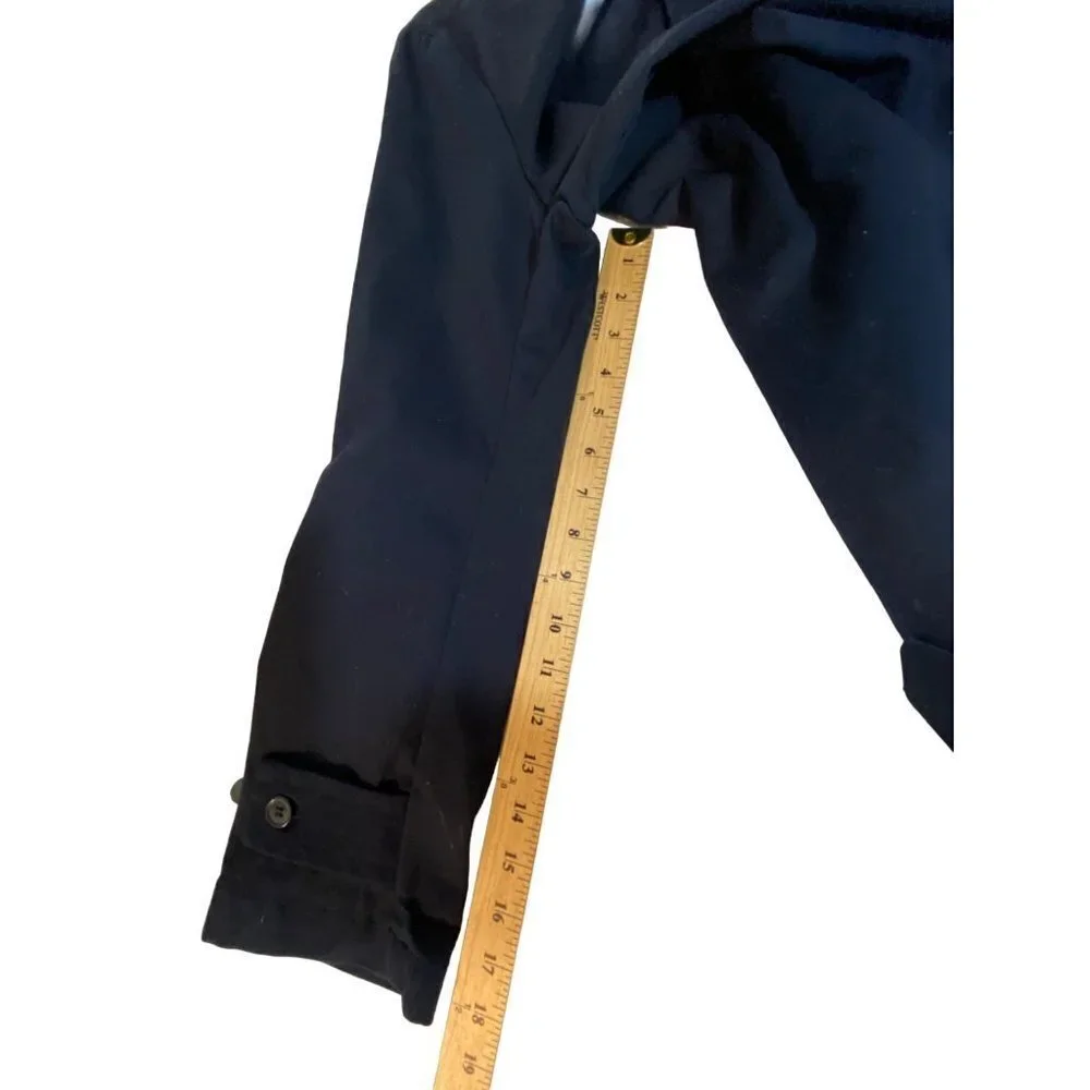 Five Four Twill Jacket Men’s Large Full Zip Button Long Sleeve Pockets Navy Blue